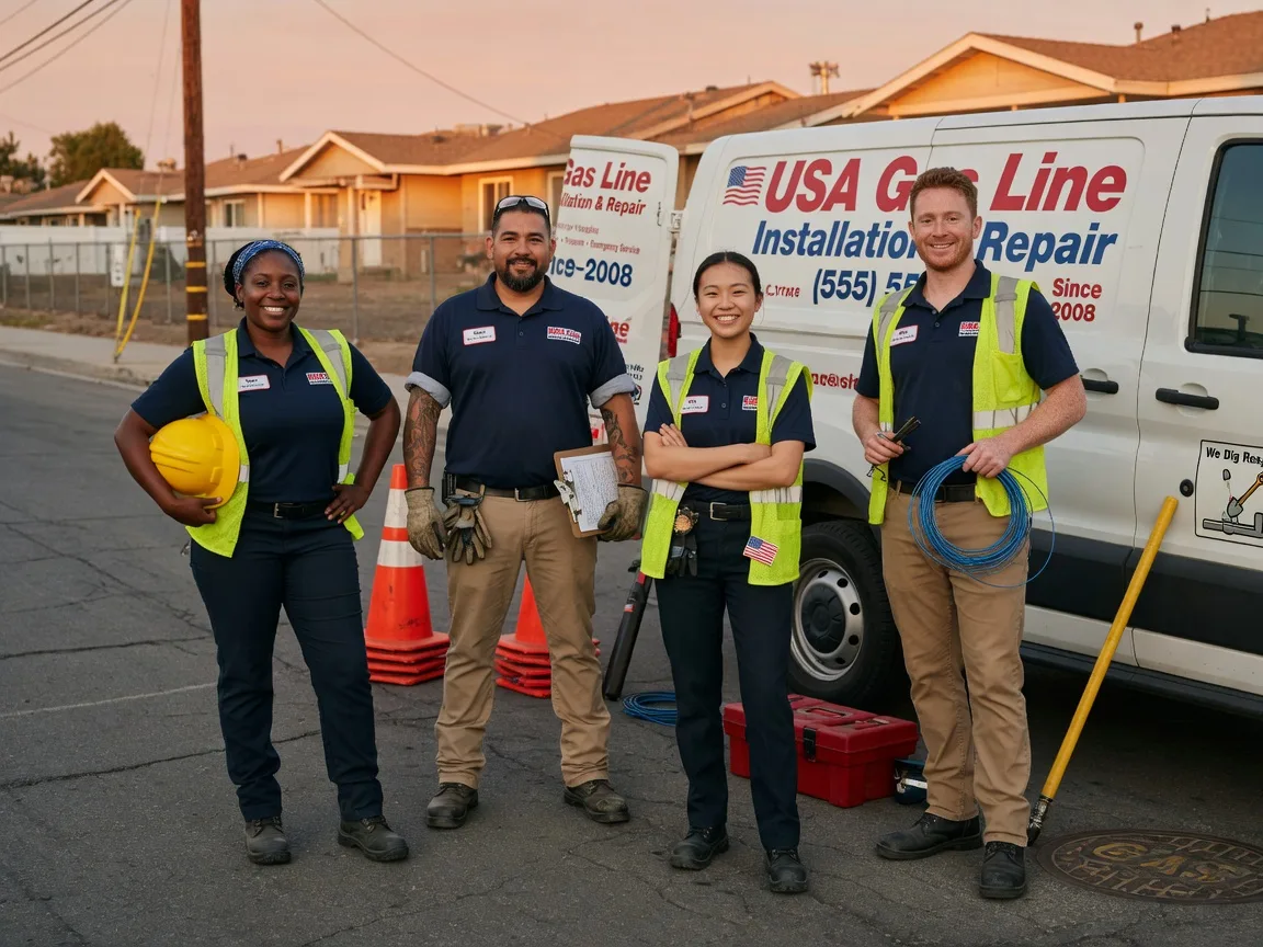 Gas Line Installation company in New Burnside, IL